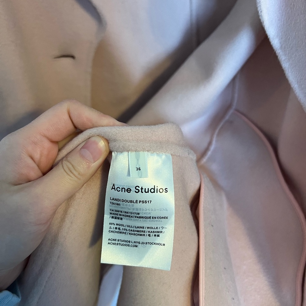 Acne Studios Wool Cashmere Coat View 5